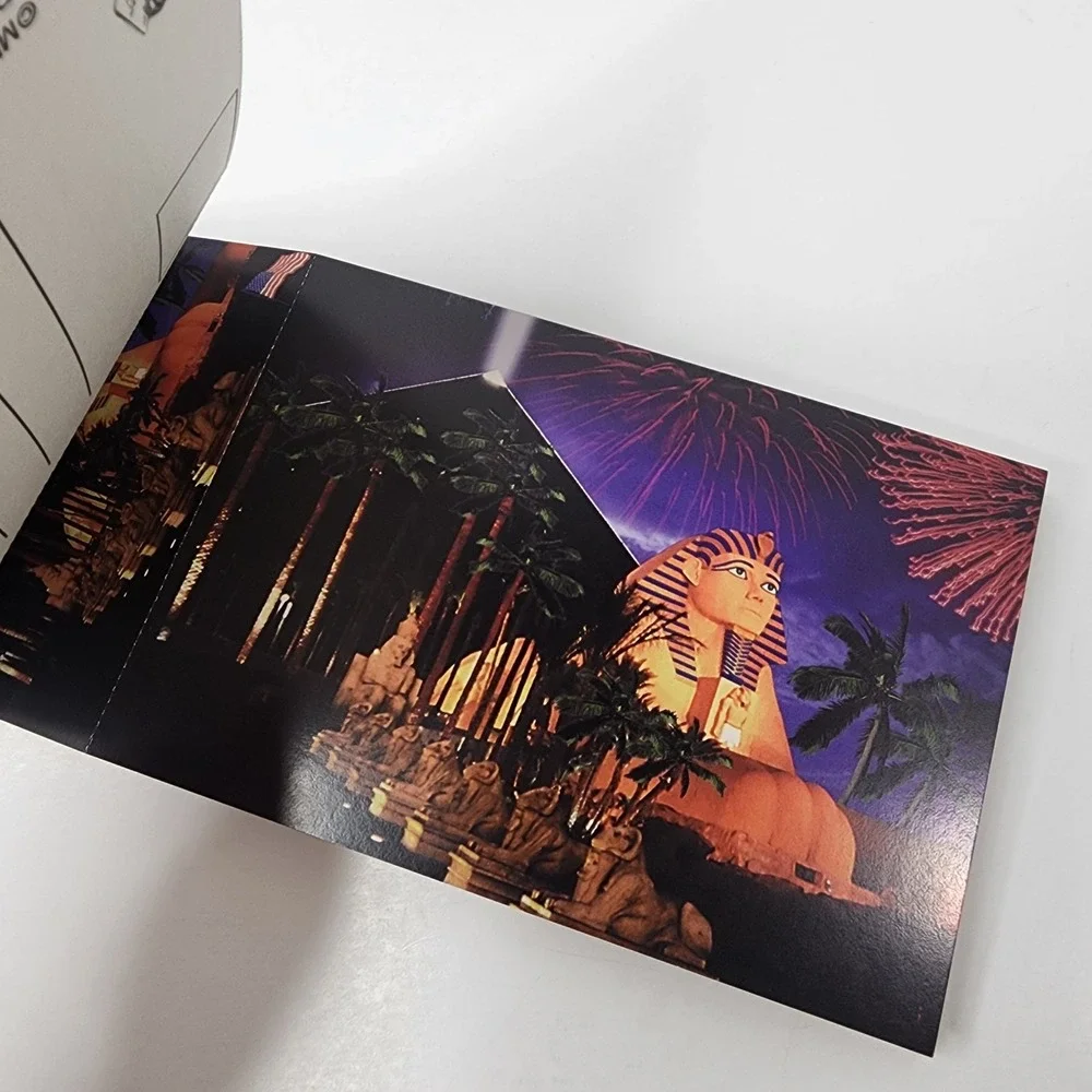 VTG Book Of 20 Las Vegas Post Cards + Mini Keeper Casinos All Attached Unused US